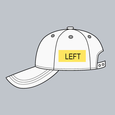 HAT-Left - Print Location