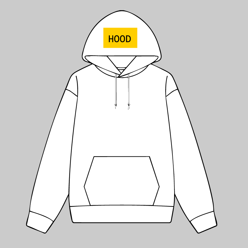 Hood - Print Location