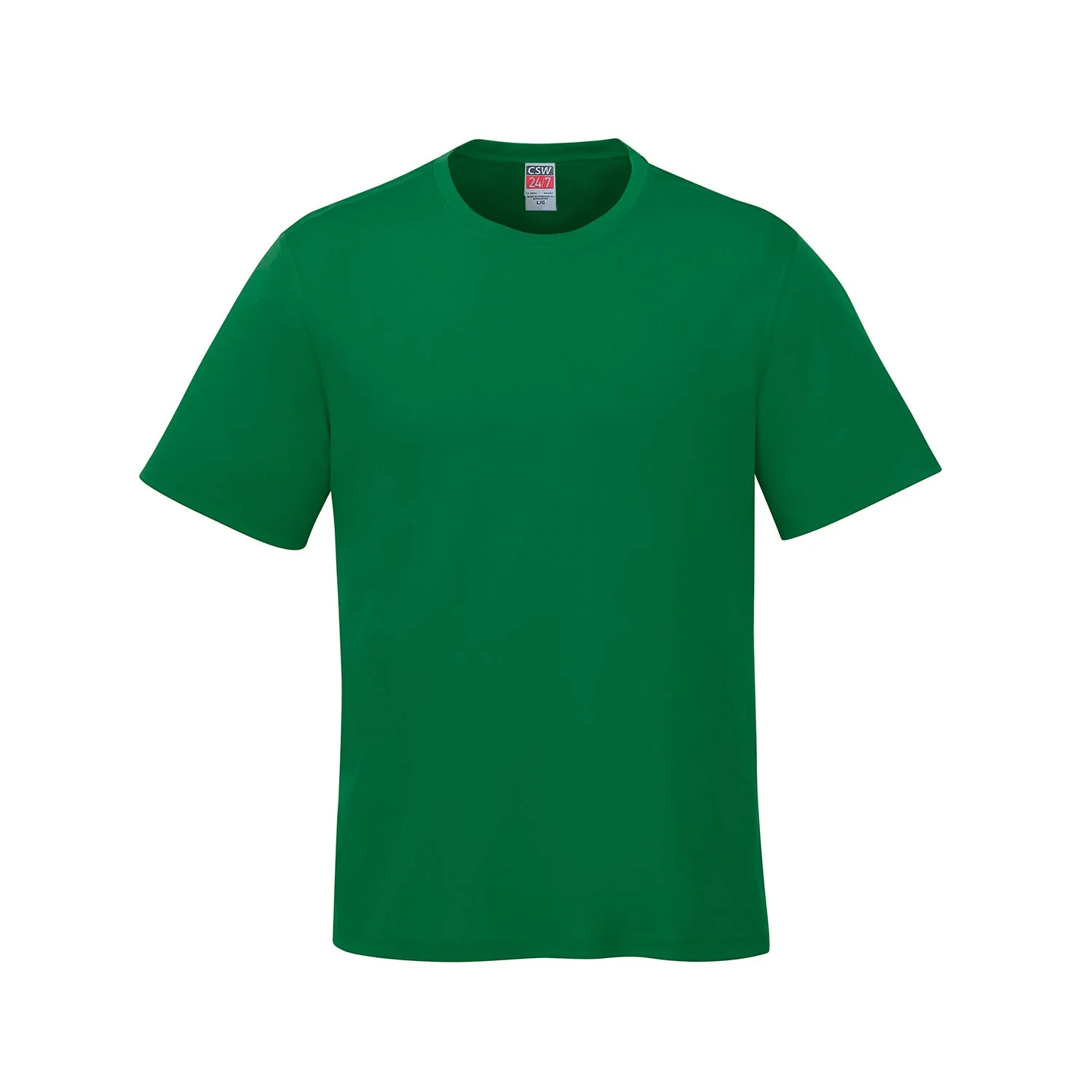 Adult RING SPUN Combed Cotton Crewneck T-Shirt-CSW - Color Image 1