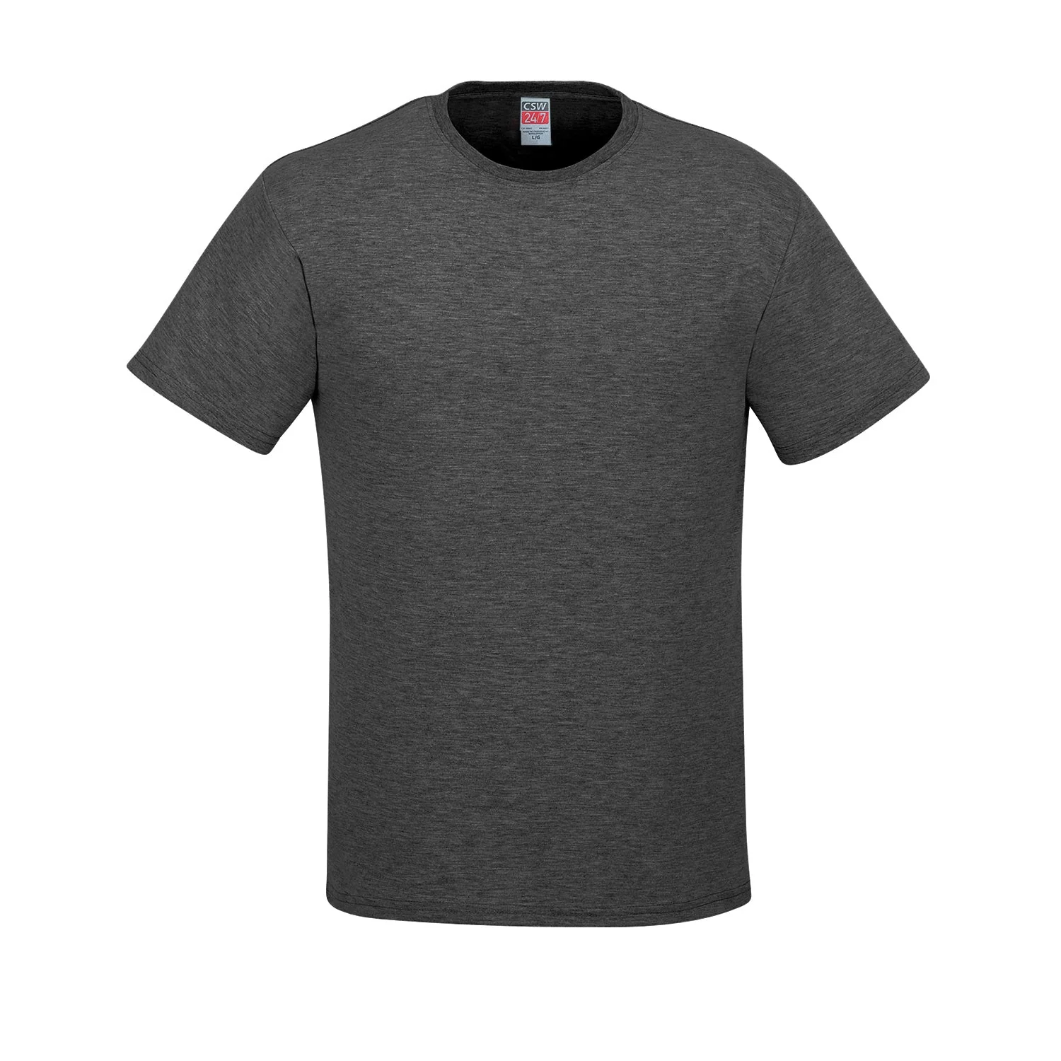 Adult RING SPUN Combed Cotton Crewneck T-Shirt-CSW - Color Image 1