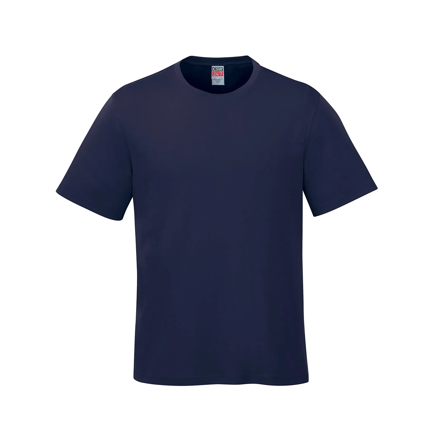 Adult RING SPUN Combed Cotton Crewneck T-Shirt-CSW - Color Image 1