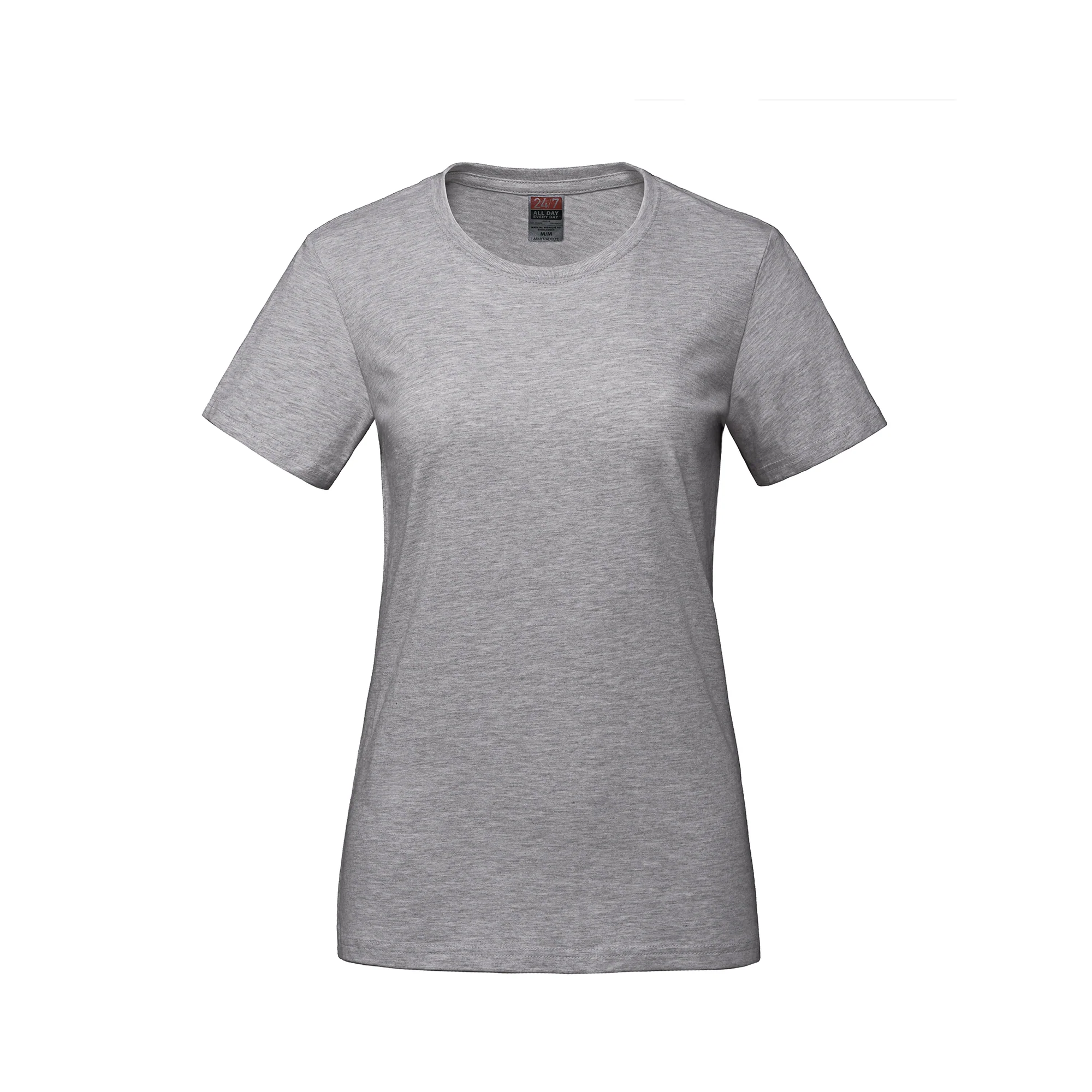 Ladies RING SPUN Combed Cotton Crewneck T-Shirt-CSW - Color Image 1