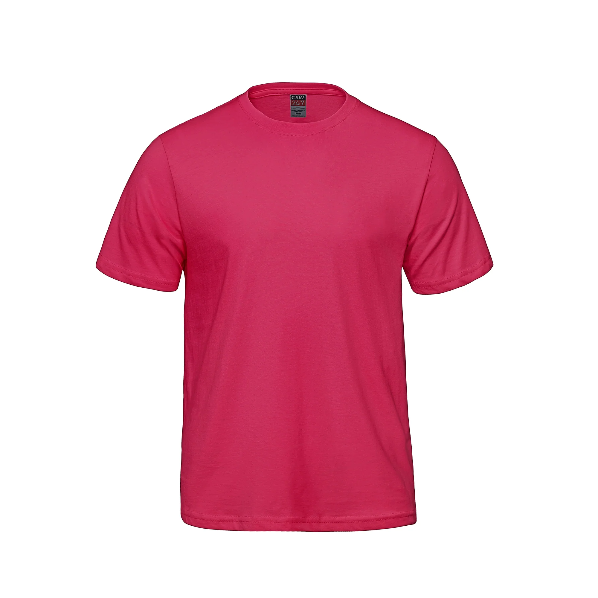 Adult RING SPUN Combed Cotton Crewneck T-Shirt-CSW - Color Image 1