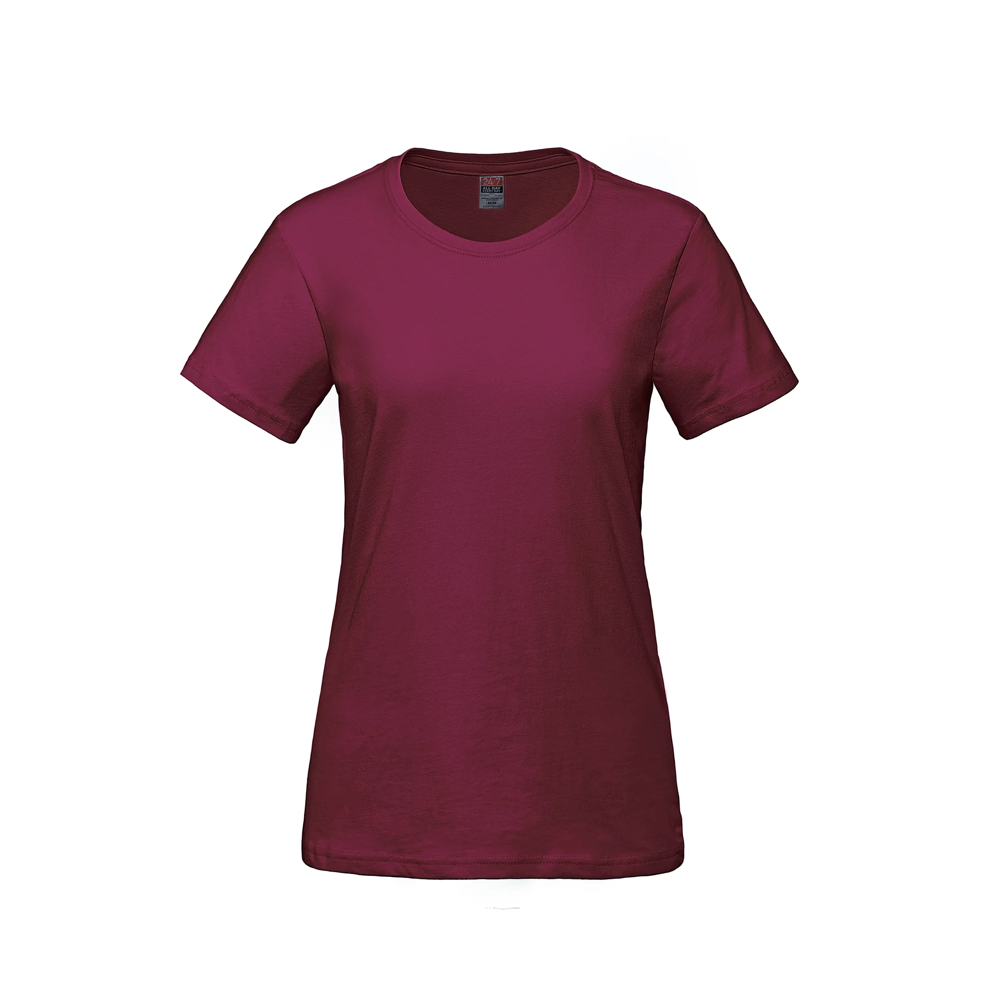 Ladies RING SPUN Combed Cotton Crewneck T-Shirt-CSW