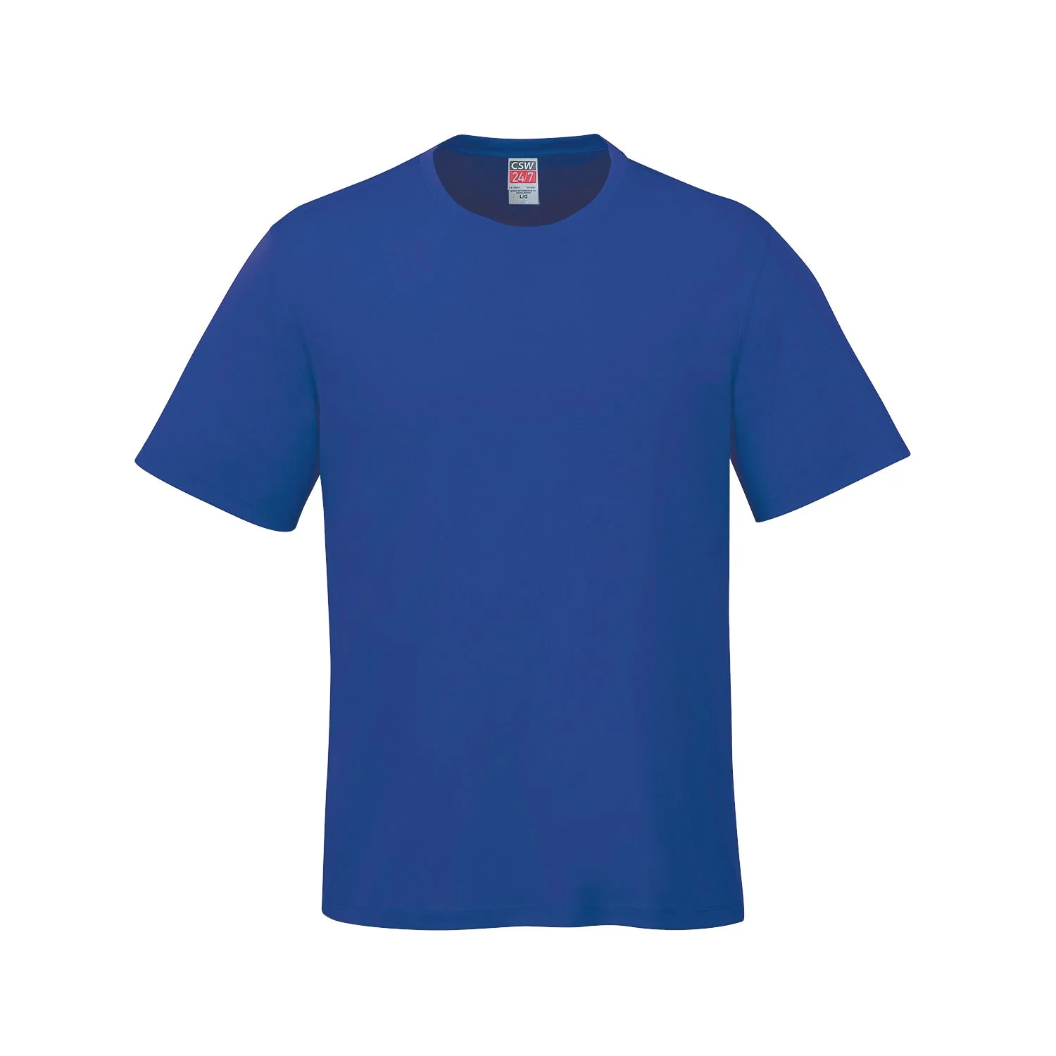 Adult RING SPUN Combed Cotton Crewneck T-Shirt-CSW - Color Image 1