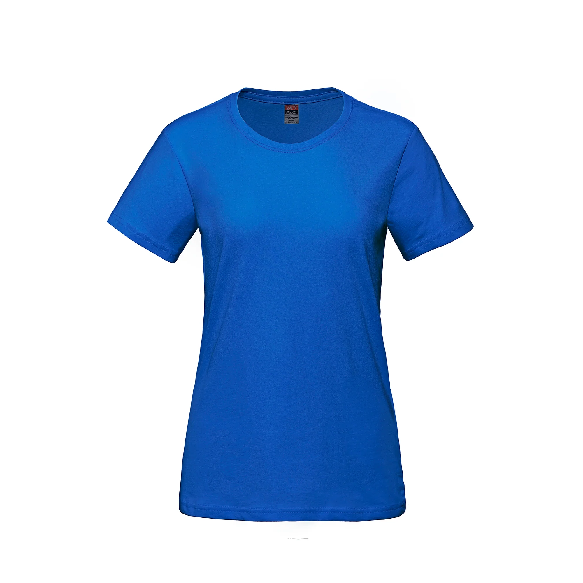 Ladies RING SPUN Combed Cotton Crewneck T-Shirt-CSW - Color Image 1